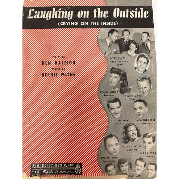 Laughing On The Outside Sheet Music Ben Raleigh Bernie Wayne - Picture 2 of 7